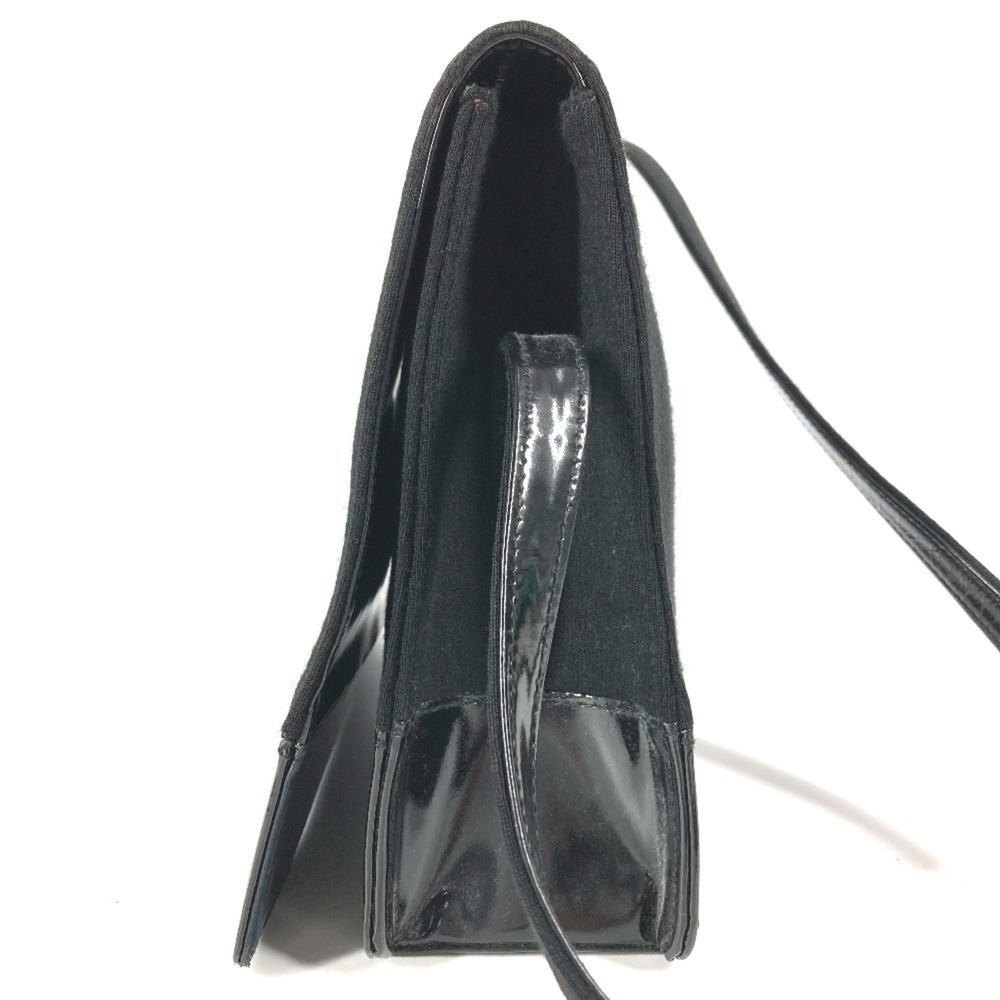 CHANEL Vintage Black Leather Logo Shoulder Bag - Picture 3 of 16